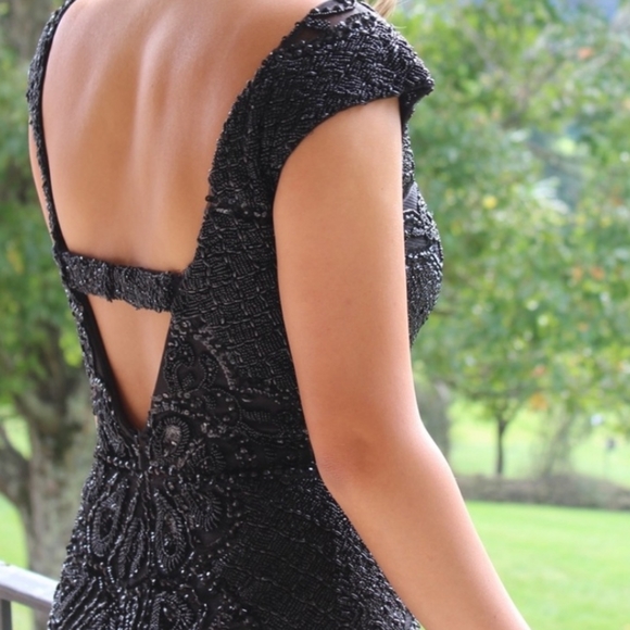 Black Sherri Hill dress size 2 - Picture 3 of 6